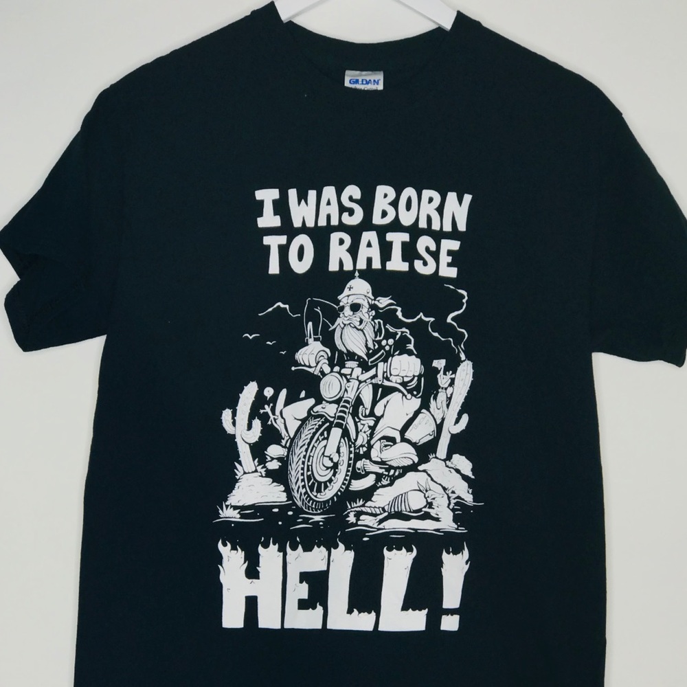 🌟“Born To Raise Hell Graphic”  BLACK T-Shirt